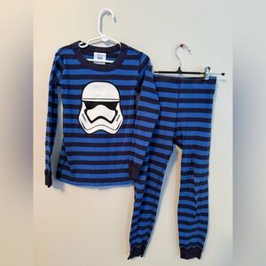Hanna Andersson Star Wars Black and Blue Striped Kids Pajamas